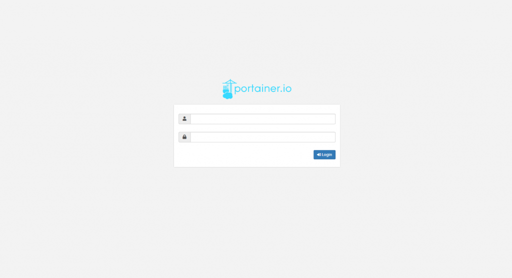 Interface do Portainer