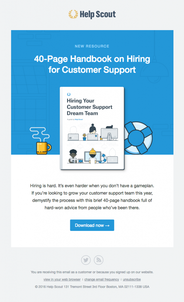 a free handbook on hiring for support